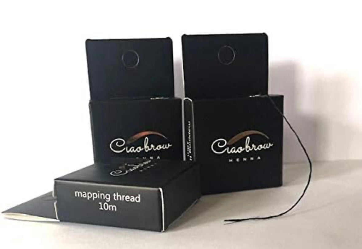 Pre-Inked Eyebrow Mapping String
